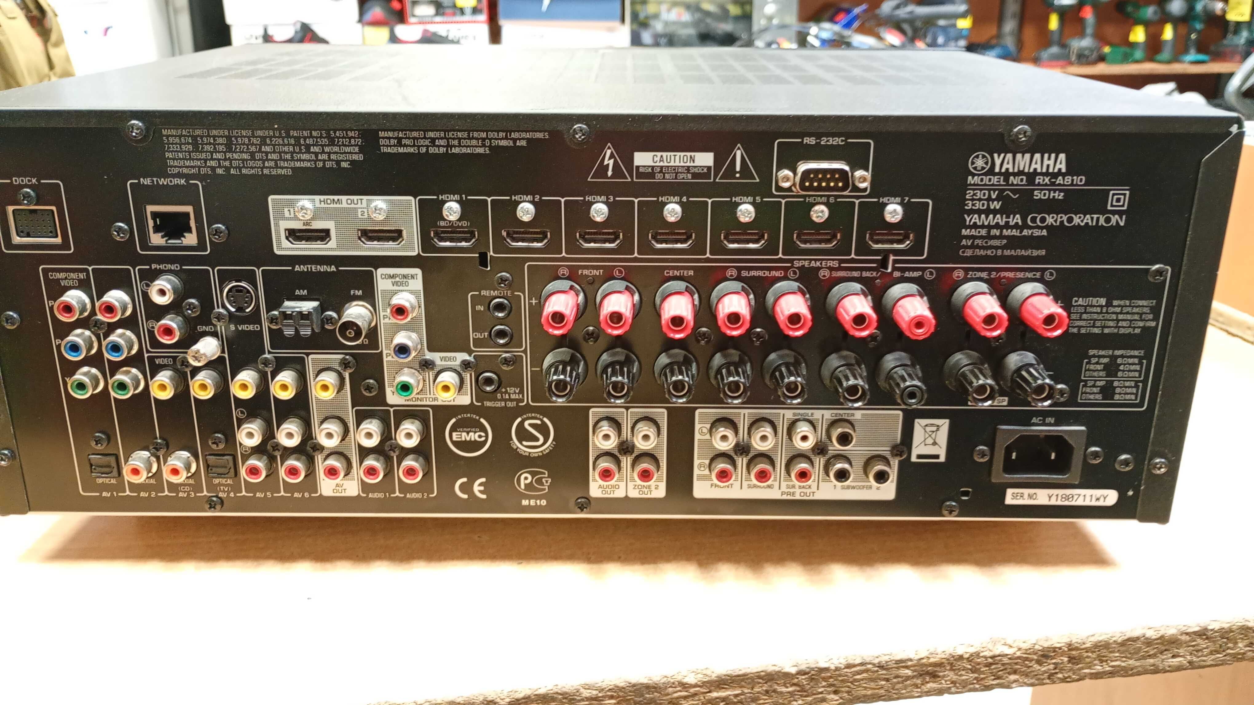 Amplituner YAMAHA RX-A810 7.2 czarny -Komis MADEJ Dębica