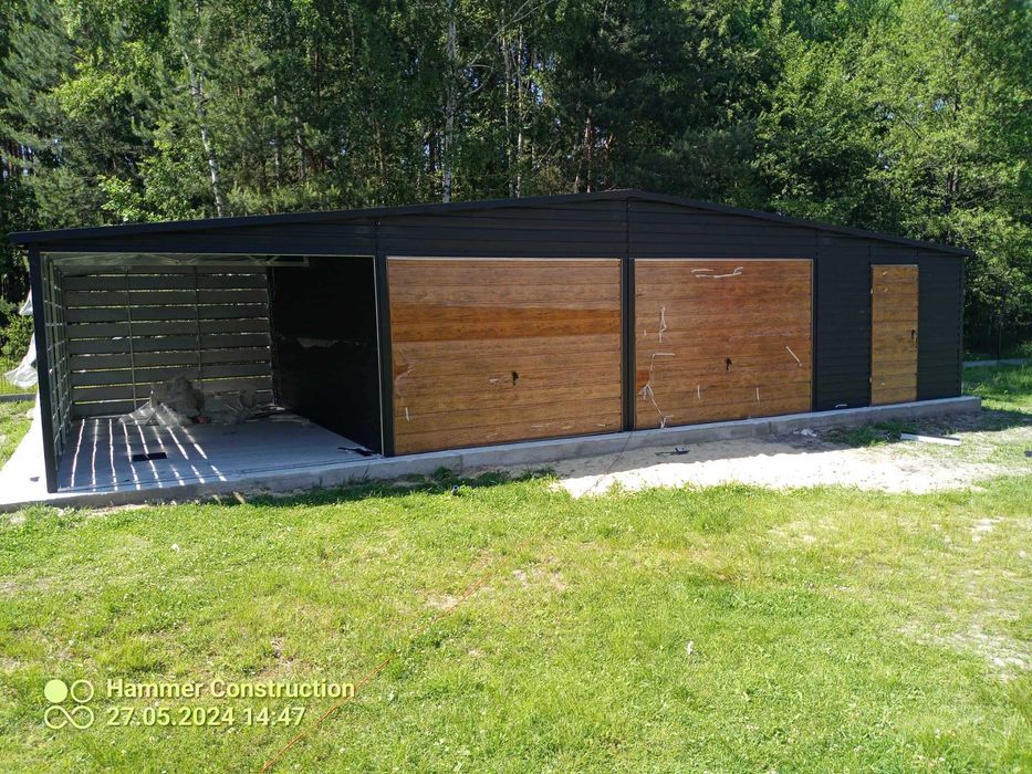 Garaż blaszany,wiata 12x6 WZMOCNIONY PROFILAMI. Producent. Cała Polska