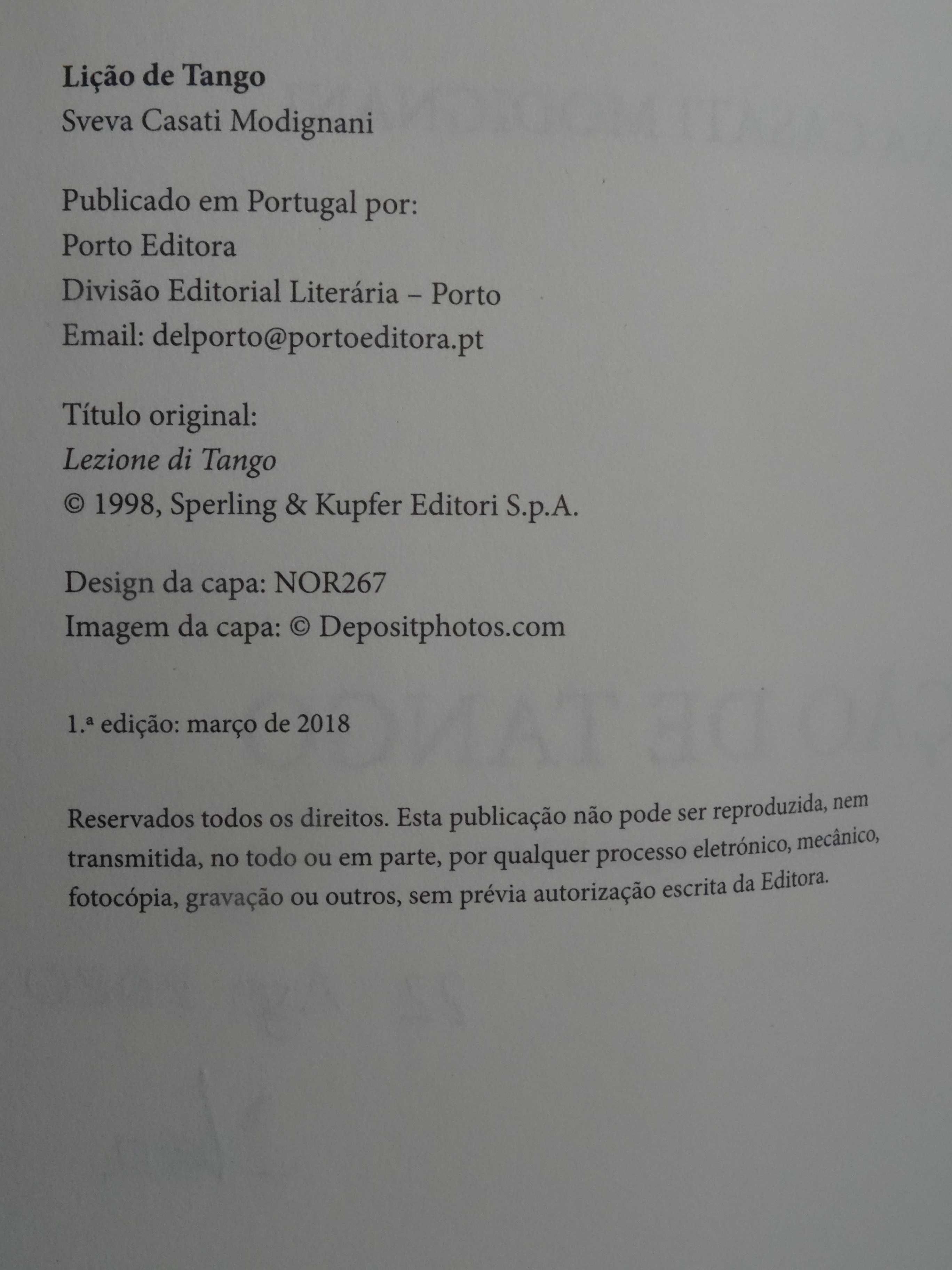 Lição de Tango de Sveva Casati Modignani - 1ª Edição