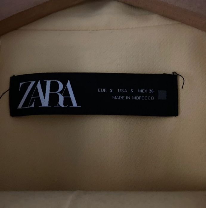 Elegancki żółty garnitur ZARA rozmiar S wesele komunia chrzciny