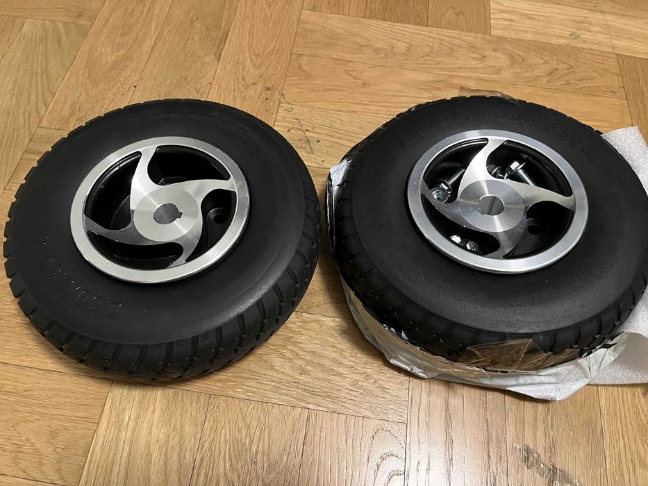 2x Silnik 24VDC 250W, joystick wózka elektr, kontroler bluetooth, koła