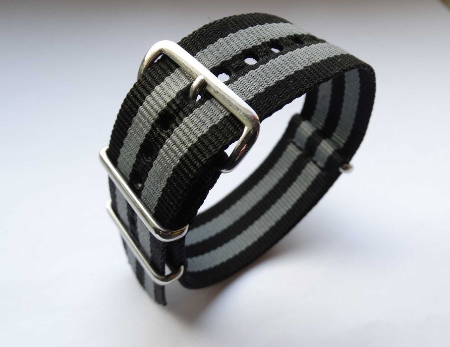 Pasek do zegarka NATO 24mm nylonowy parciany Bond 007