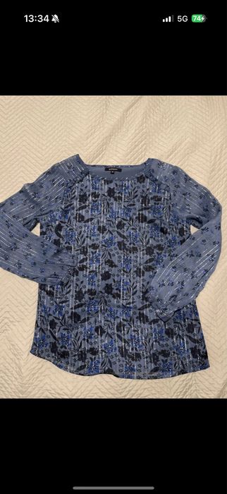 Koszula ze srebrną nitką w kwiaty (greenpoint)