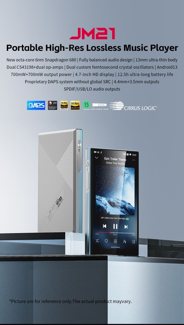Портативний Hi-Res плеєр  FiiO JM21 ( чорний)