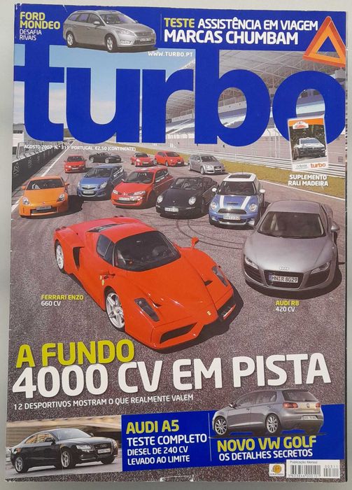 Revista automóvel Turbo