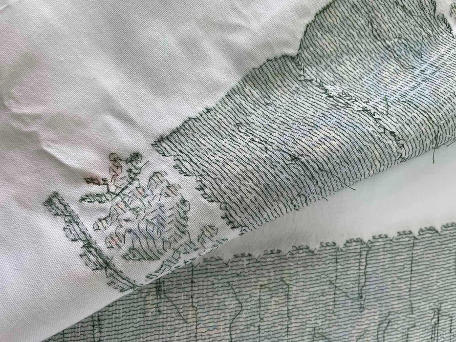 Заготовка Борщівської жіночої вишиванки, сукні, чеський бісер Преціоса