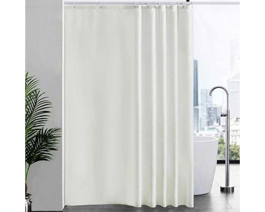 Furlinic kremowa zasłona prysznicowa 240 szer. x 200 cm wys.