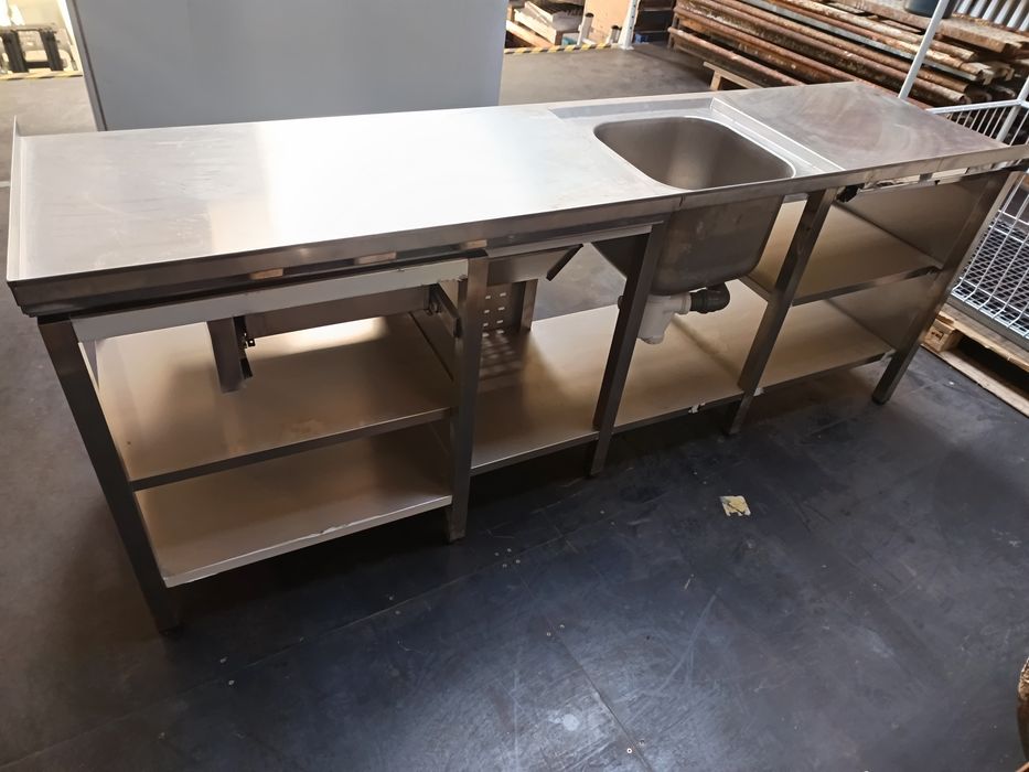 Bancada Inox para restauração