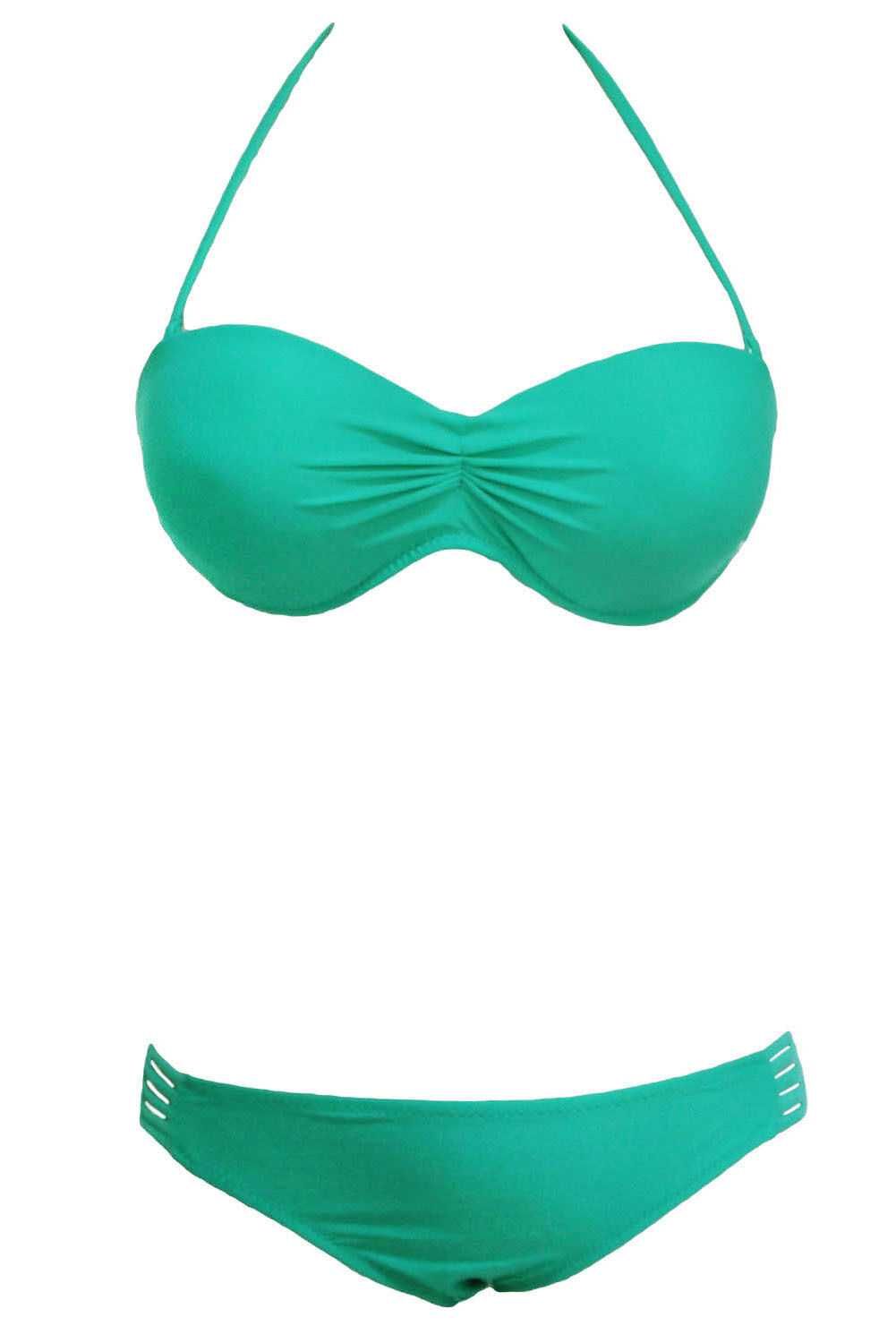 Bikini strój kąpielowy zielony / miętowy - rozmiar 38 (M)