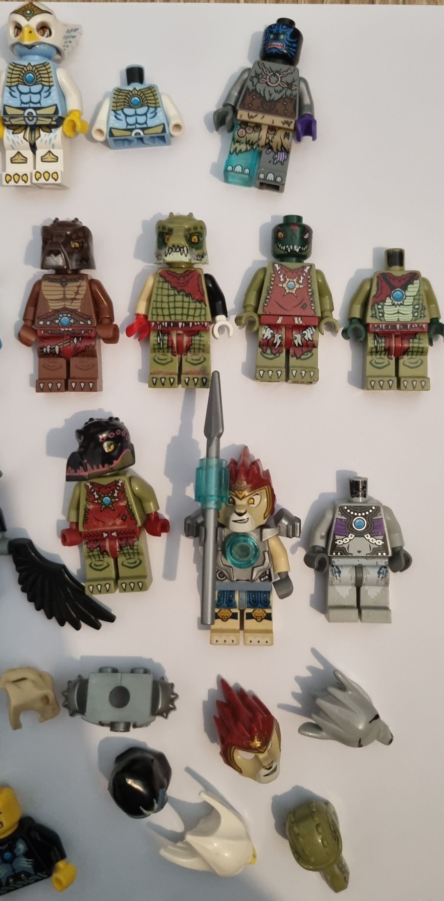 Lego chima , minifigurki, figurki, torsy, nogi, główki