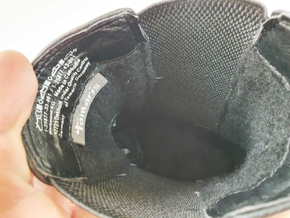 Жіночі черевики челсі Tamaris 39 25 см 8.5 US чорні