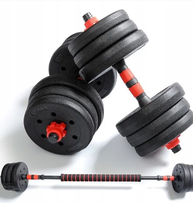 Nowe hantle zestaw do ćwiczeń w domu sztangielki gryf obciążenie