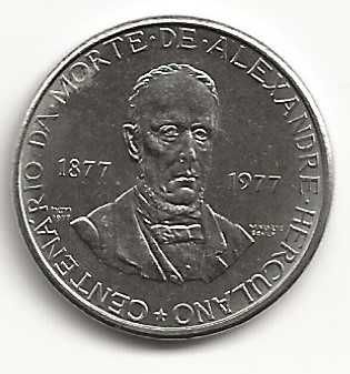 5$00 de 1977 Republica Portuguesa Alexandre Herculano