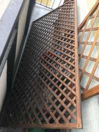 Drewniana kratka balkonowa ogrodowa pergola o wymiarach 88x178 cm