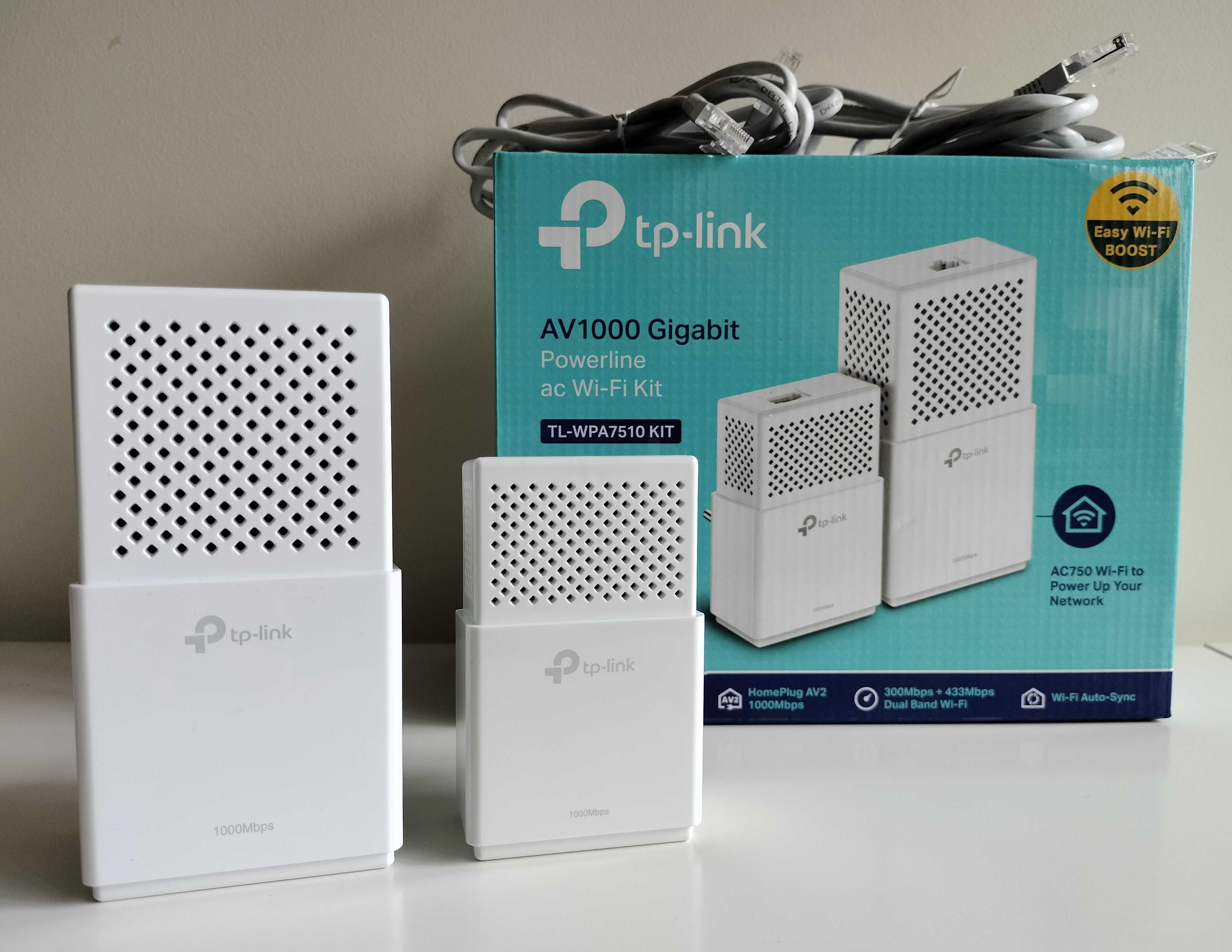 TP-Link AV 1000 Gigabit Power Line - Modelo TL - WPA7510 KIT