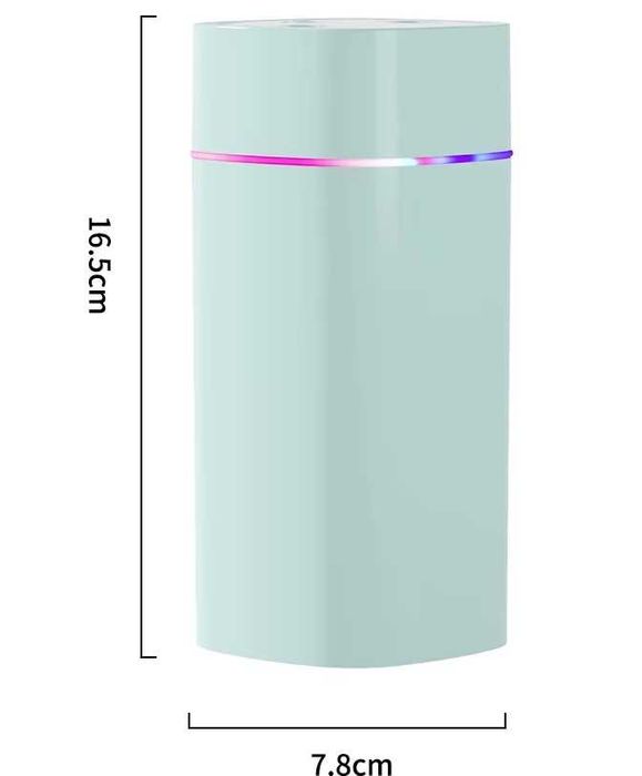 Зволожувач повітря 600ml з подвійним розпилювачем і нічник, 7 кольорів