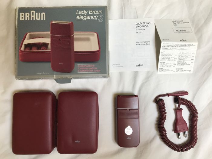 Vintage Golarka Original 1982 BRAUN "LADY ELEGANCE 2" Type 5666 SHAVE