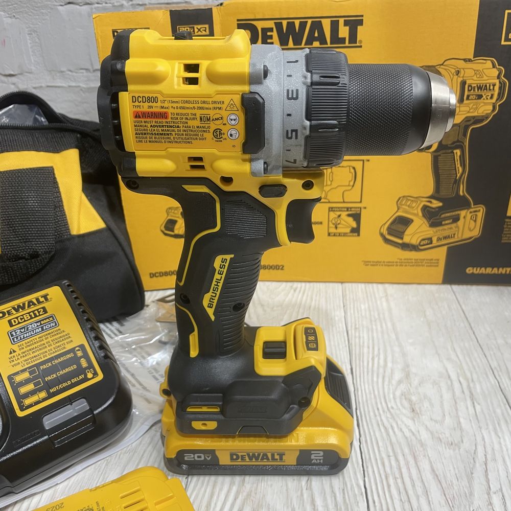 Бесщеточная дрель/шуруповерт DEWALT DCD800D2 20V MAX*