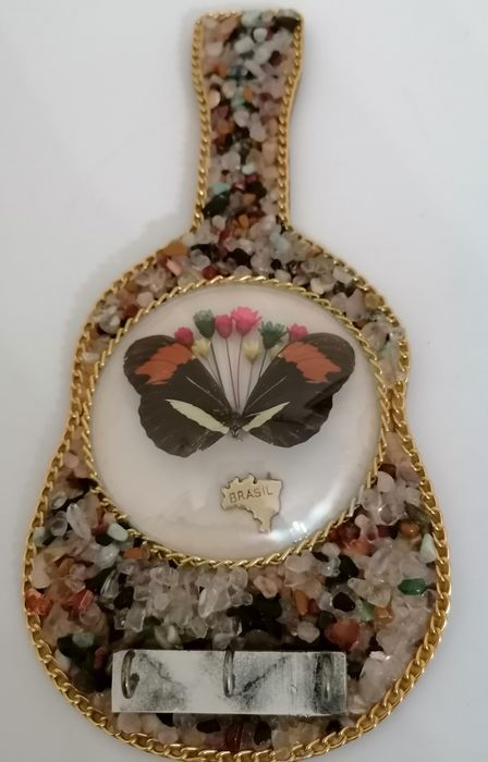 Conjunto  de decoração quadro de borboletas + Guarda jóias
