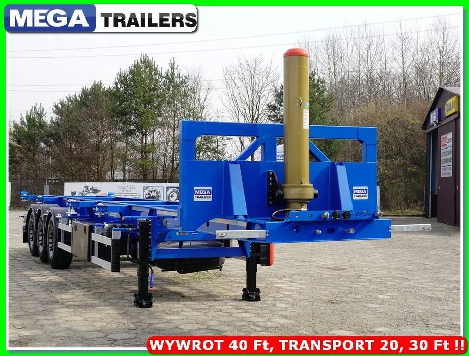 40 Ft/KIPPER podwozie do kontenerów 2 x 20, 1 x 40, Z WYWROTEM !!!  DO ODBIORU !!! Podkontenerowa 1 x 40 2 x 20 FT + siłownik hydrauliczny