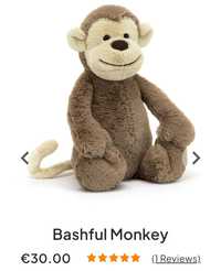 Іграшка мавпа Jellycat Bashful Monkey
