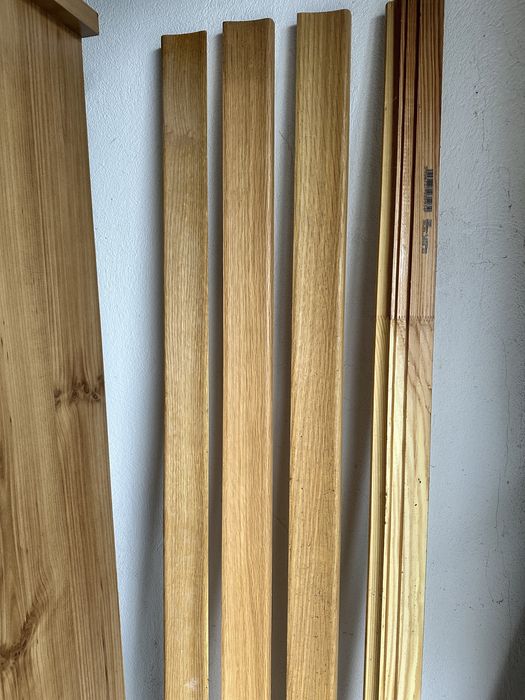 4x LISTWA przypodłogowa DREWNIANA 195 cm nowa lite drewno