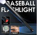 Latarka lampka do samoobrony stop aluminium kij baseballowy 49cm