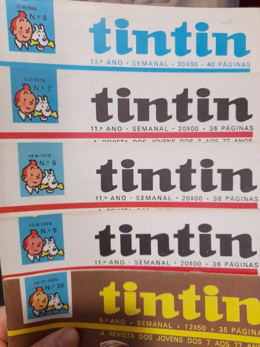 Tintin e Spirou fascículos vários-décadas 80/90 (+300 disponíveis)
