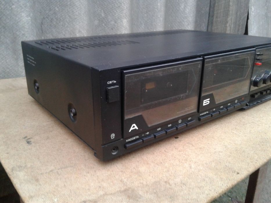 Магнитофон кассетный приставка Маяк 242 С СССР магнитола магнітофон