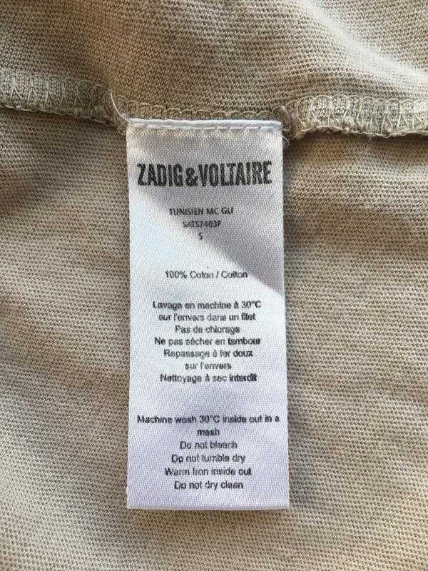 Zadig & Voltaire Оригинал Футболка брендовая Французкий люкс бренд р.S