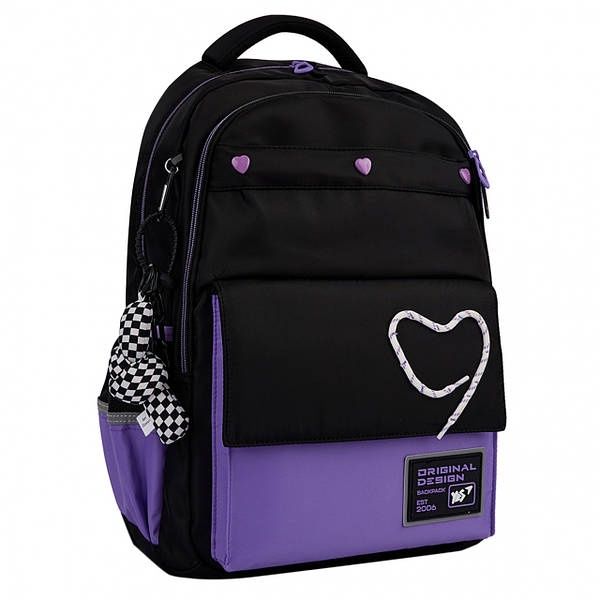 Рюкзак YES TS-48 шкільний Purple Hearts 559923