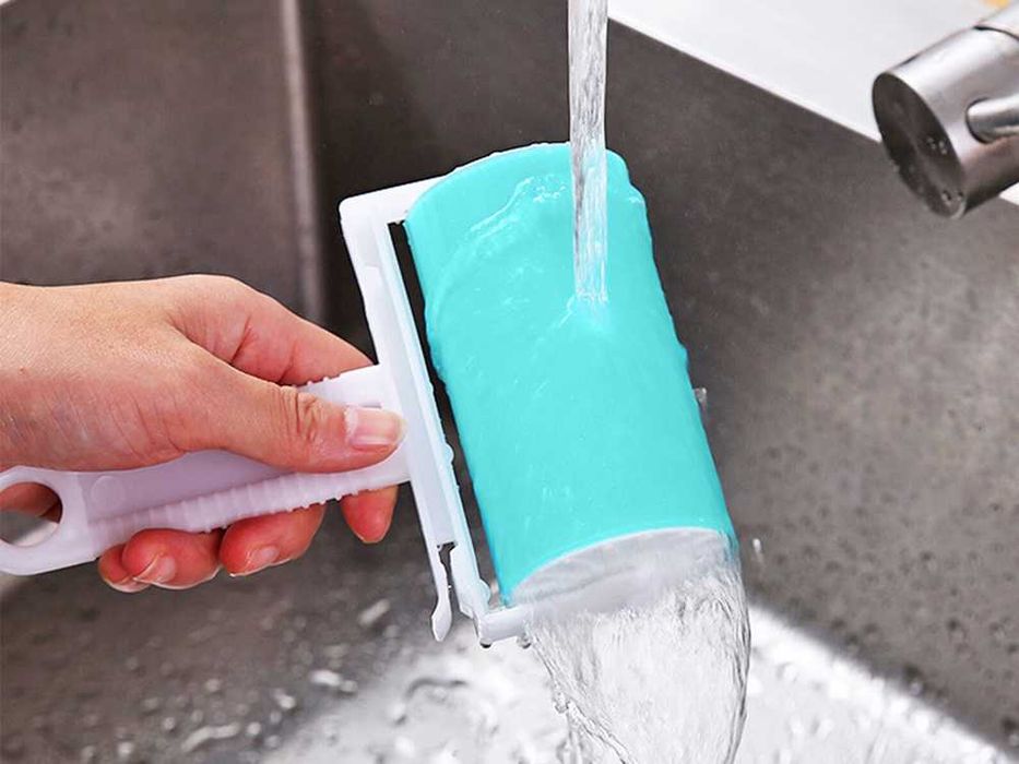 Silikonowy żelowy wałek rolka do czyszczenia usuwa sierść psa kota