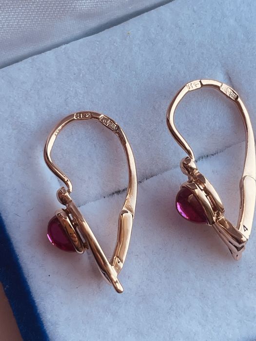 Золотые серьги 583 проба ссср