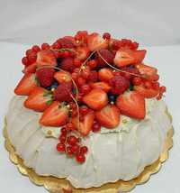 Beza Pavlova, tort bezowy ciasto