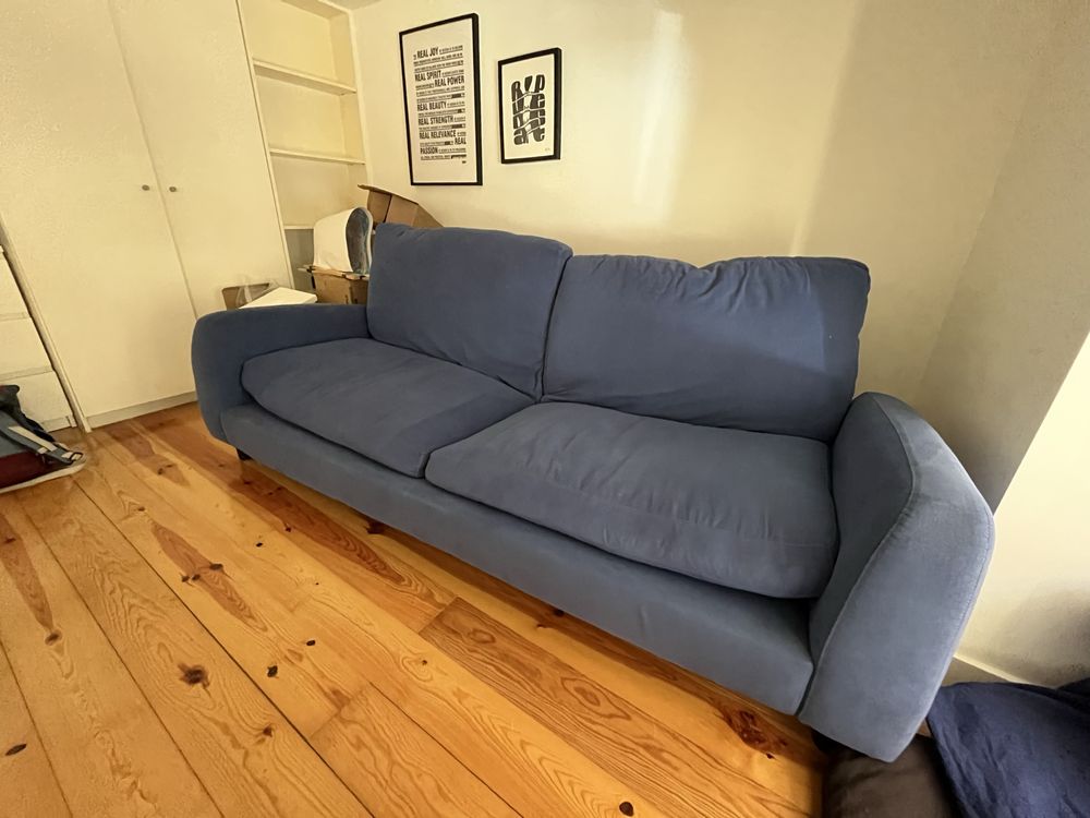Sofá cama azul rebativel