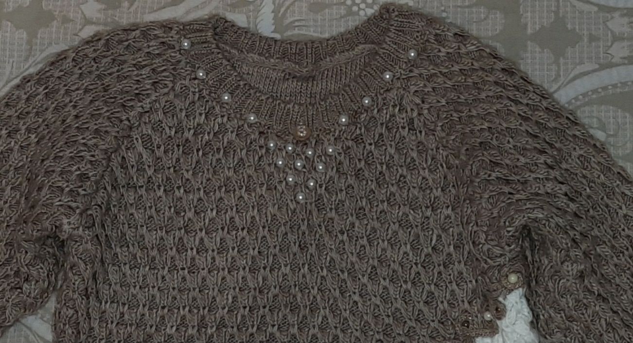 Женский вязанный свитер, размер S