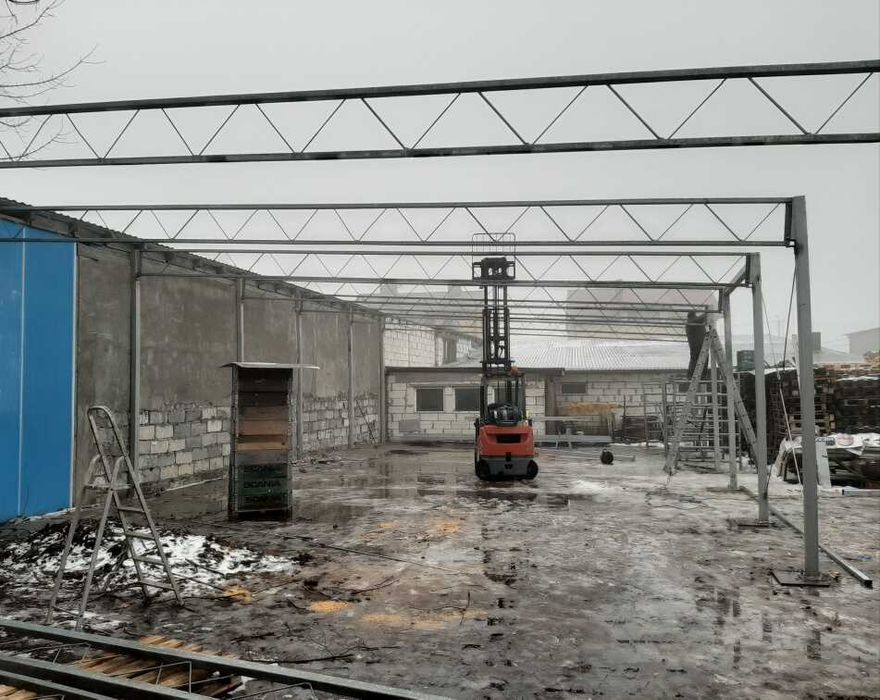 Kratownice dzwigar konstrukcje dachowe ocynkowane na dach wiaty garaż