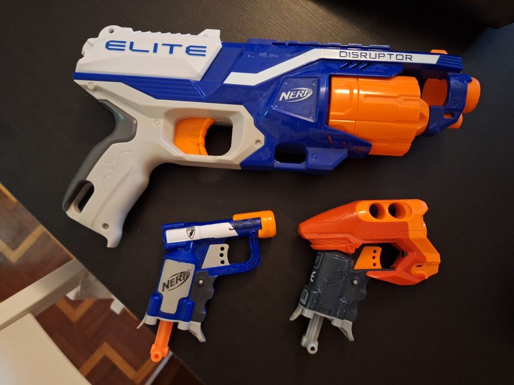 Pistolas Nerf mais balas