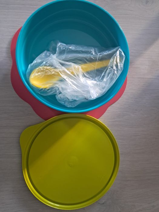 Conjunto prato bebé tupperware