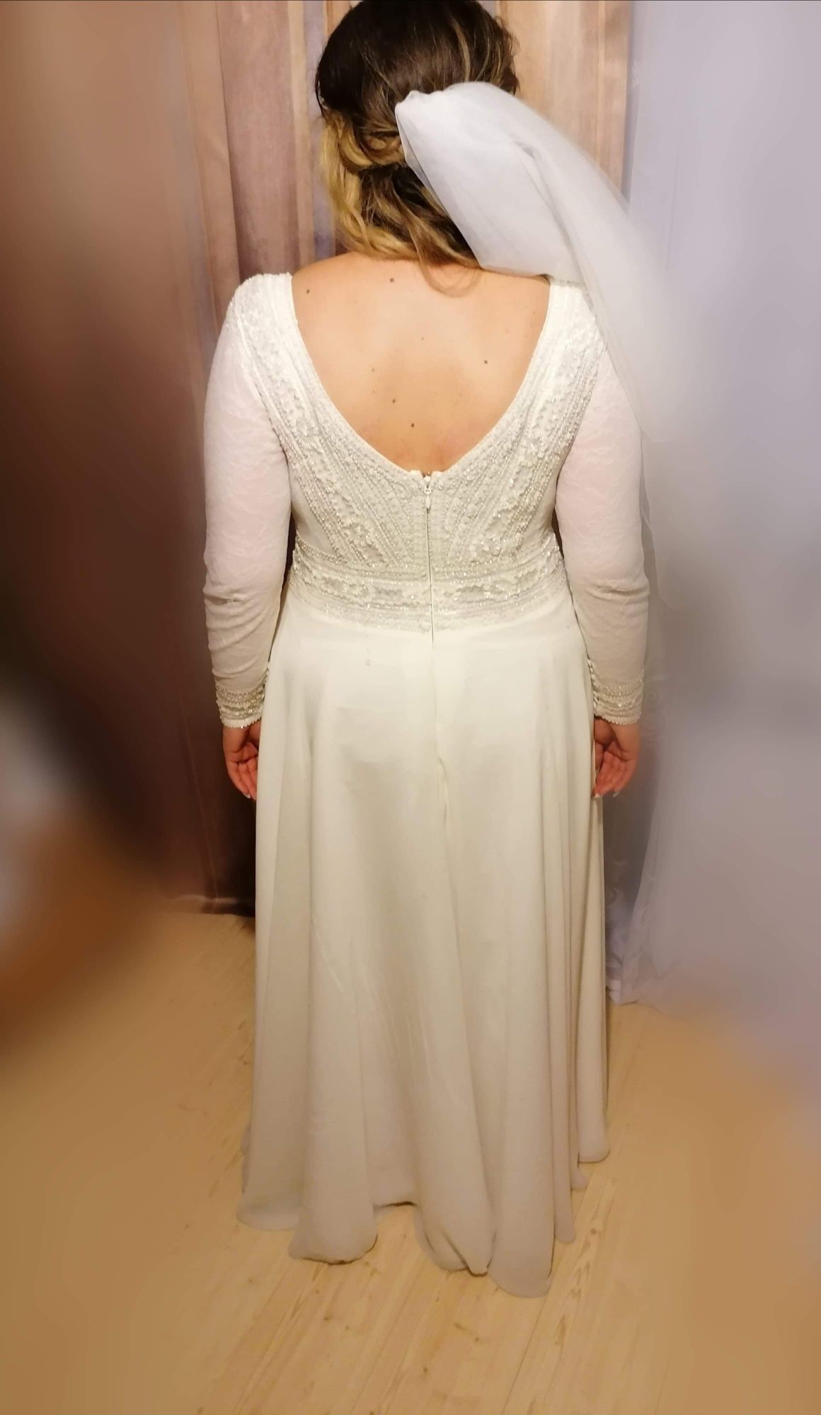 Suknia ślubna boho Gaja plus size 42 44 46