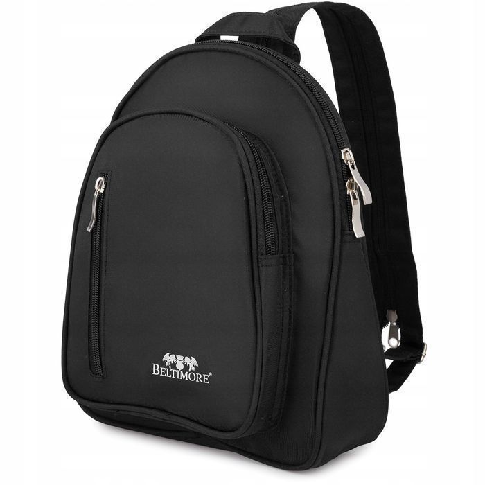 Plecak plecaczek damski lekki wodoodporny elegancki czarny Beltimore