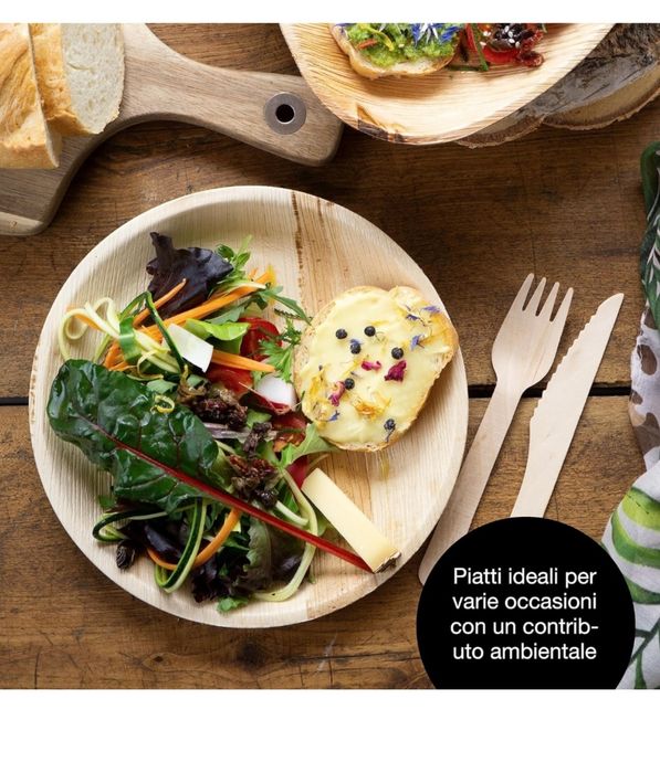 Moritz & Moritz 20 szt. okrągły talerz z liści palmowych