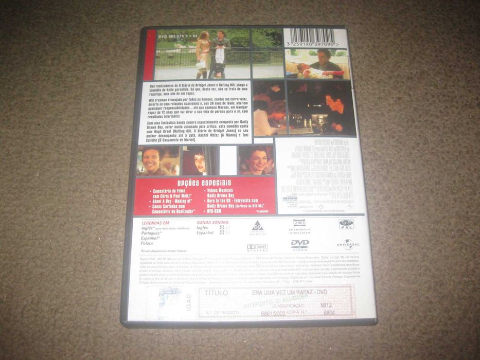 DVD "Era uma Vez um Rapaz" com Hugh Grant