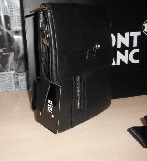 Męska torba Listonoszka MONT BLANC, skóra, Niemcy 0825-1