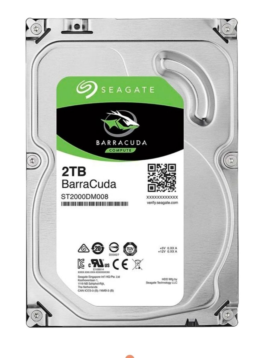 Жорсткий диск Seagate BarraCuda HDD 2TB 7200rpm 256MB ST2000DM008 3.5