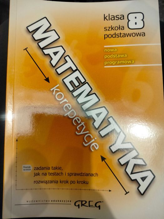 Nowe książki 8 klasa testy matematyka + gratis
