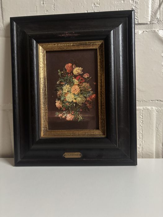 Obraz kwiatow w wazonie