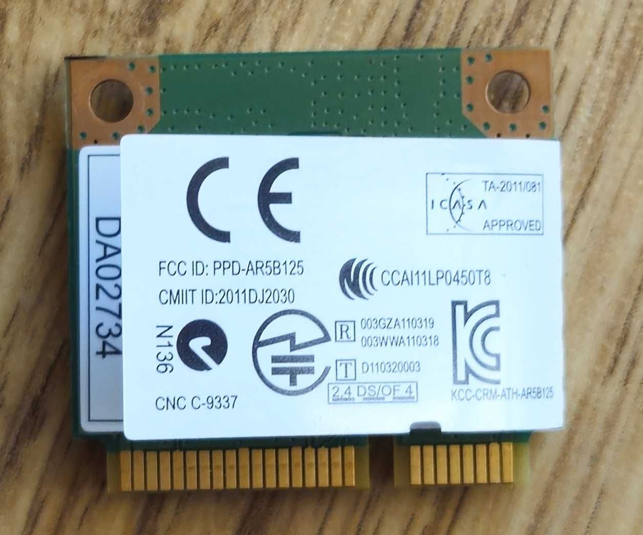 Karta Wifi PCIe Qualcomm Atheros AR9485 z Lenovo lub Asus