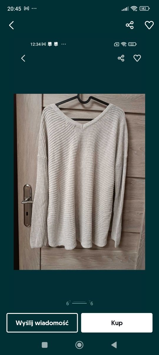 Sweter asymetryczny Only