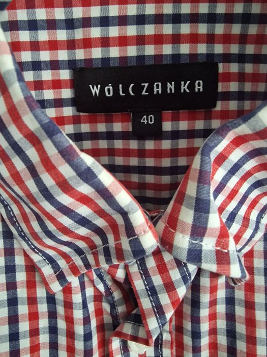 Koszula męska Wólczanka 100% bawełna, długi rękaw, rozmiar 40